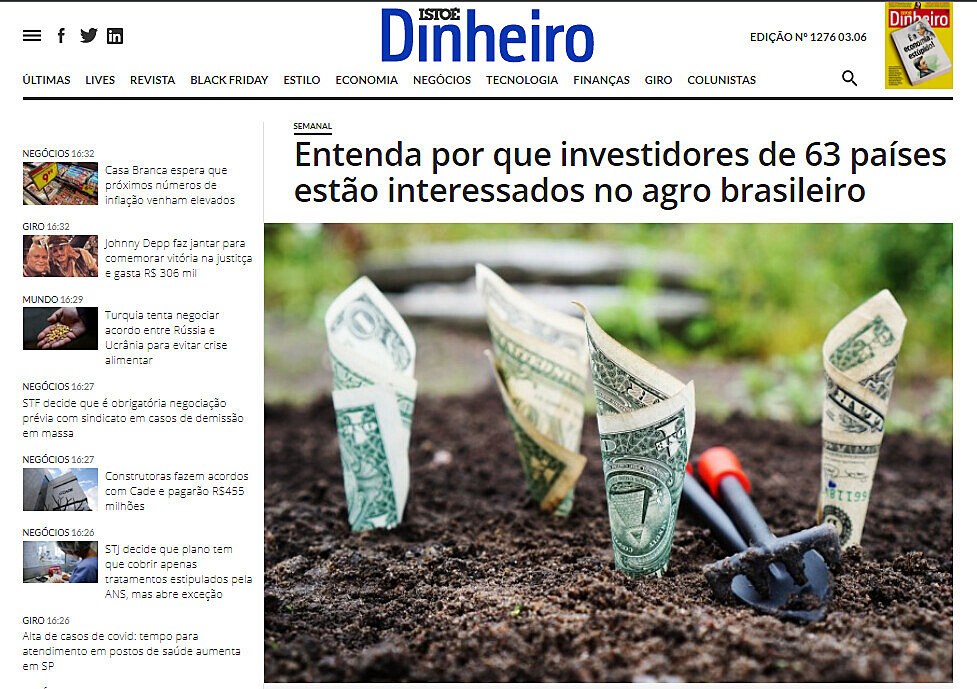 Entenda por que investidores de 63 pases esto interessados no agro brasileiro
